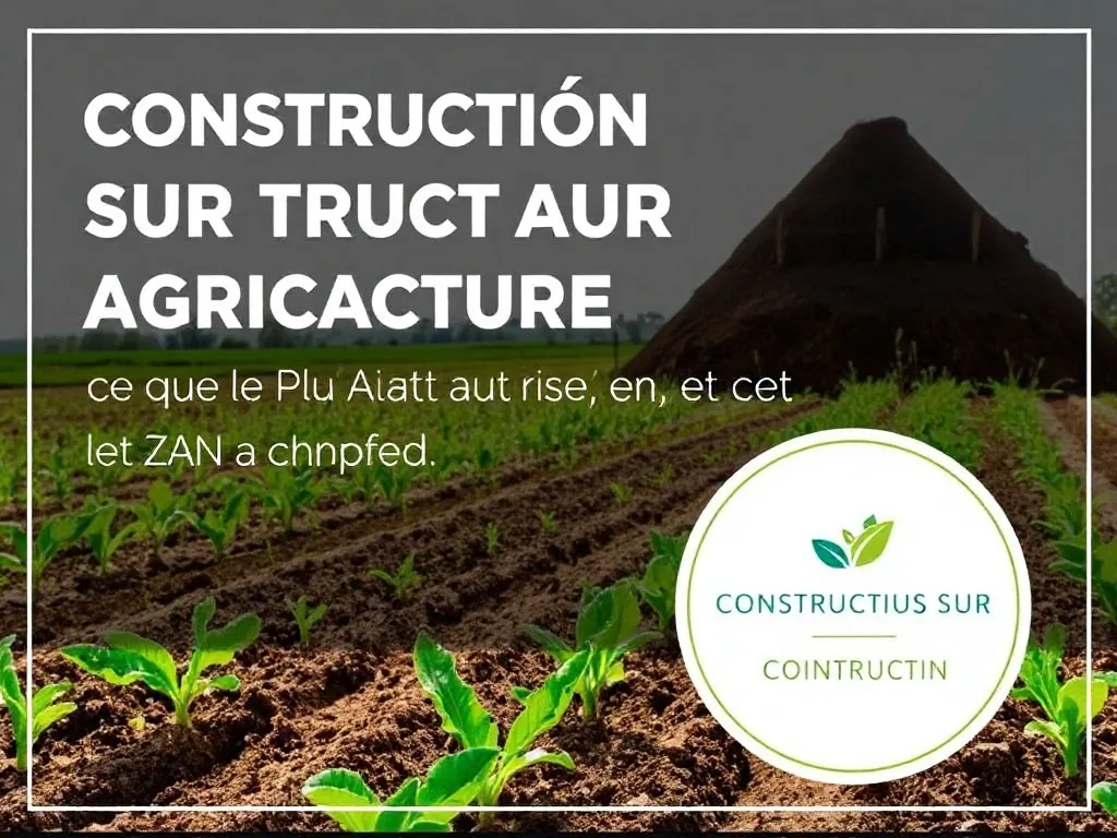 Construction sur terrain agricole : ce que le PLU autorise et ce que le ZAN a changé