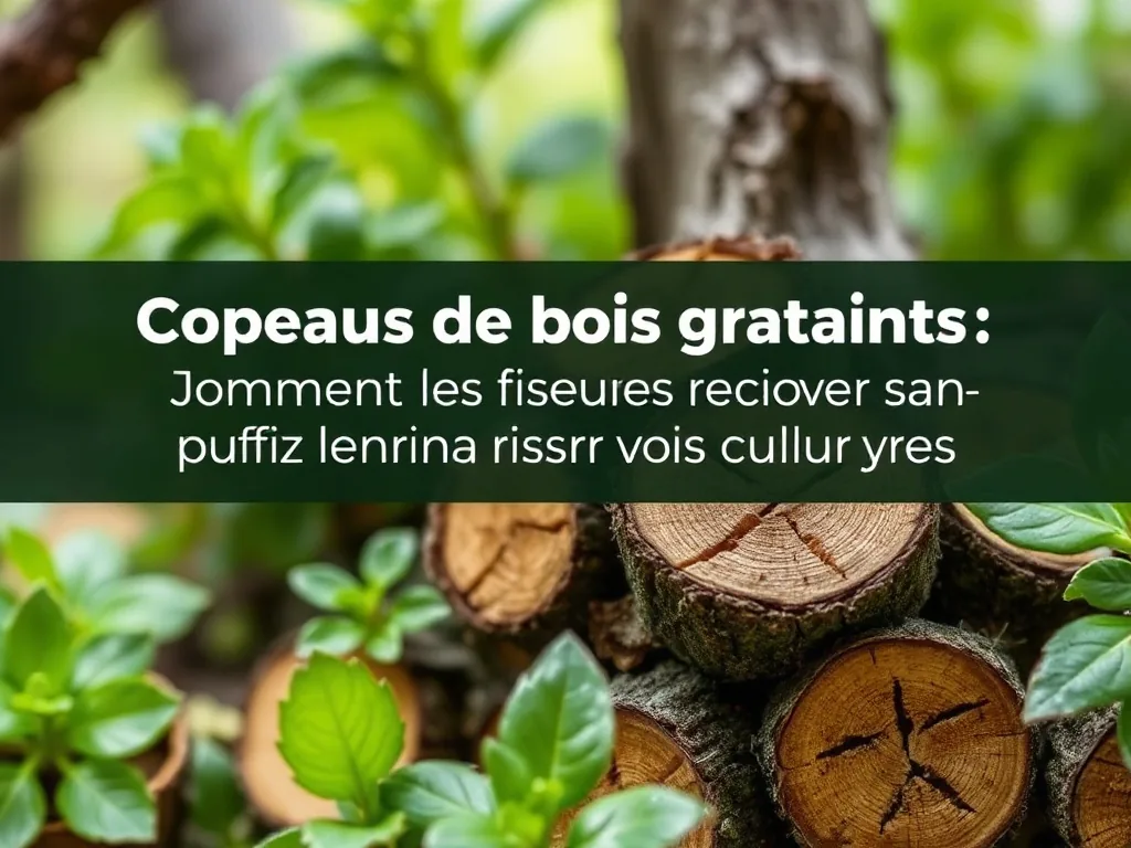 Copeaux de bois gratuits : comment les récupérer pour votre exploitation sans risquer vos cultures