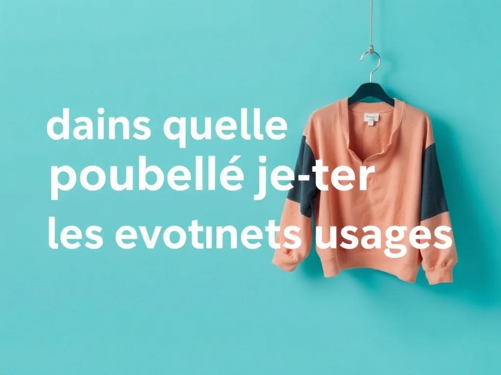 Un passant dépose un vieux pantalon dans un conteneur textile de quartier