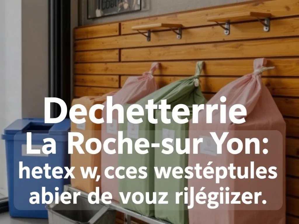 Déchetterie La Roche-sur-Yon : horaires, accès, déchets acceptés et réflexes utiles avant de vous déplacer