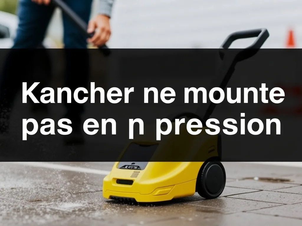 Nettoyeur haute pression Karcher démonté, vérification du circuit d'eau pour panne de pression