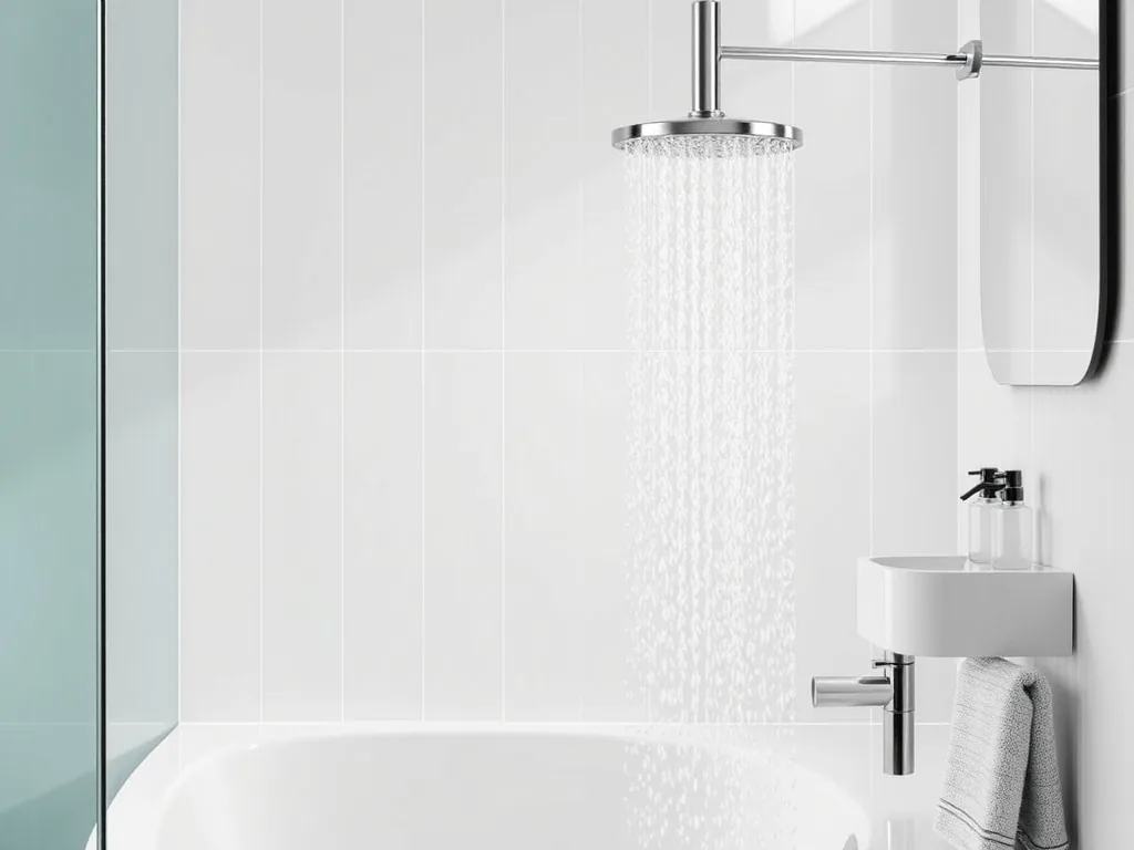 Siphon de douche italienne obstrué par des résidus, source de remontée d'odeur nauséabonde