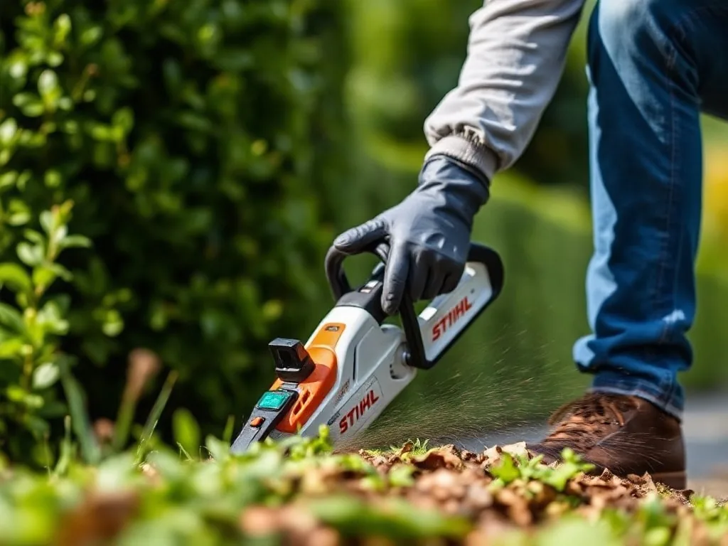 STIHL FS 55 : la débroussailleuse thermique légère pour la coupe d’herbe au jardin